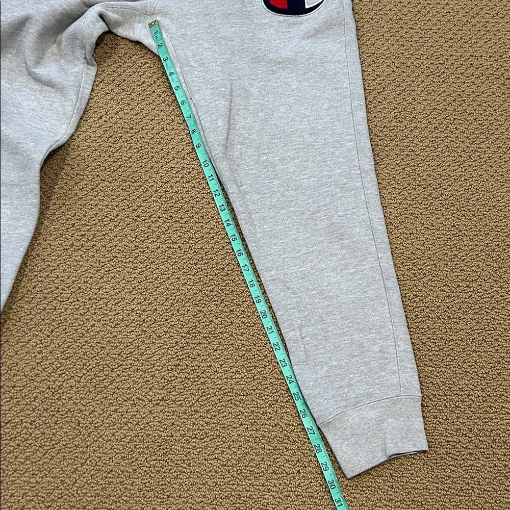 Vintage Champion Men's Reverse Weave Logo Jogger Sweatpants size XL Gray